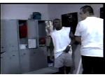 Cheerleader banged in footballers lockerroom